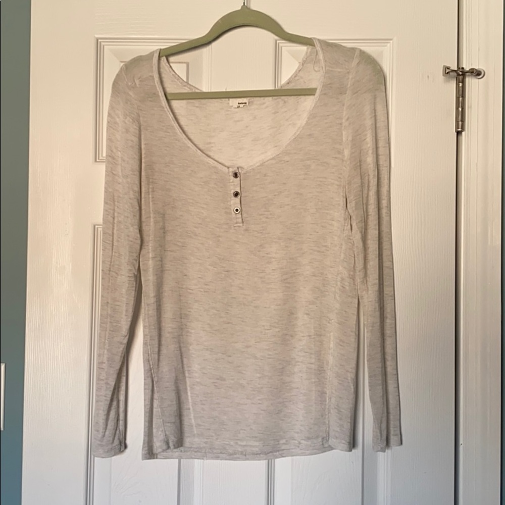Long sleeve Henley tee